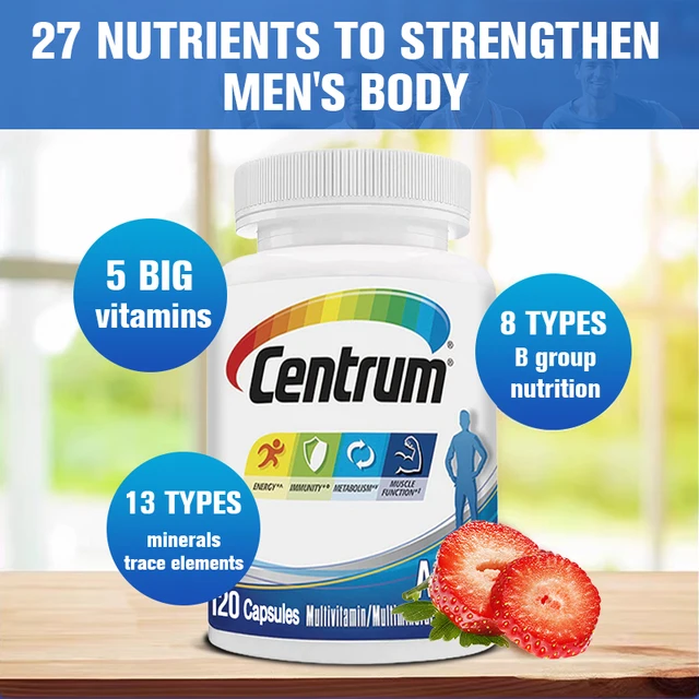 6276-b6b1cc.jpg Centrum Multivitamin for Men and Mineral Supplements, Energy Support, Muscle Mass, Immune System, Antioxidants