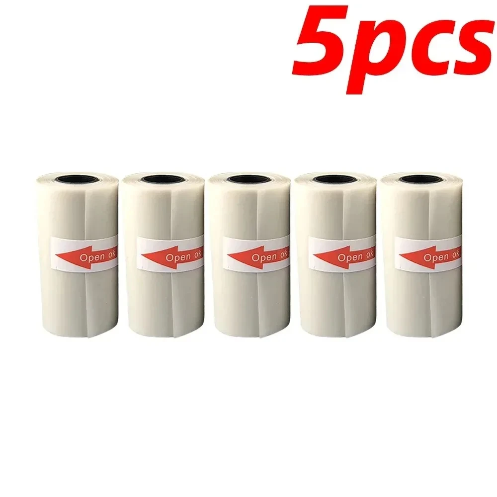 Mini Printer Paper Transparent Thermal Sticker Paper Self-adhesive Printer For Photos Notes 5.7 x 2.5cm 5PCS printer sticker paper thermal paper printing paper thermal printer paper
