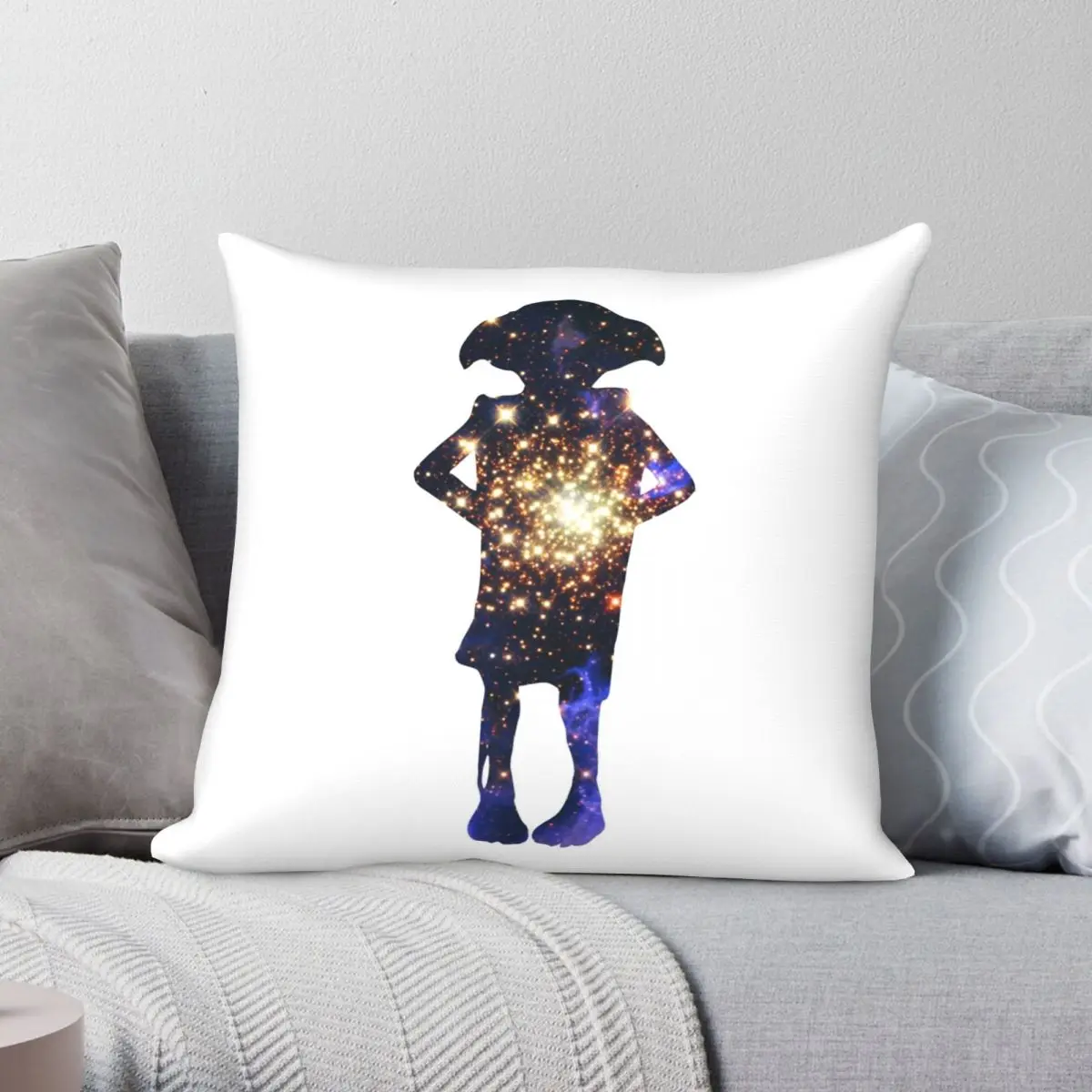 

Space Dobby Square Pillowcase Polyester Linen Velvet Printed Zip Decor Pillow Case Sofa Seater Cushion Cover 18"