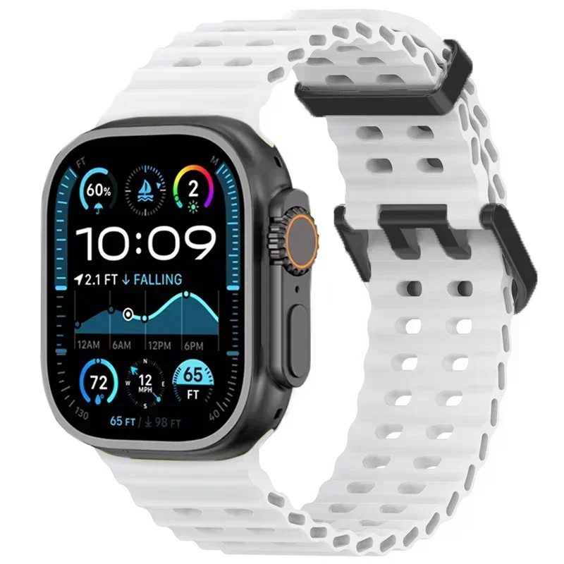 Ocean Silicone Strap for Apple Watch - Durable and Stylish Replacement Band