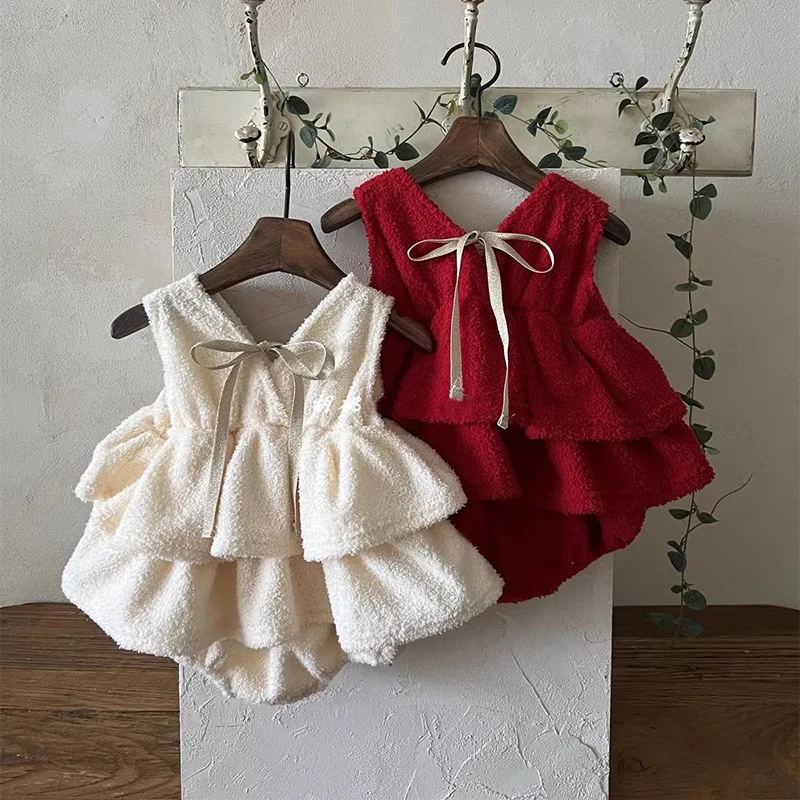 Winter Baby Girls Cotton Bodysuit Dress
