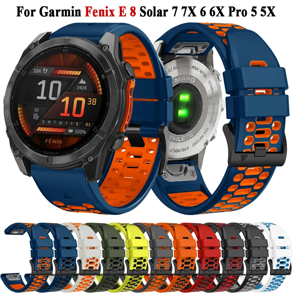 Premium Silicone Watch Band for Outdoor Sports, QuickFit Strap
