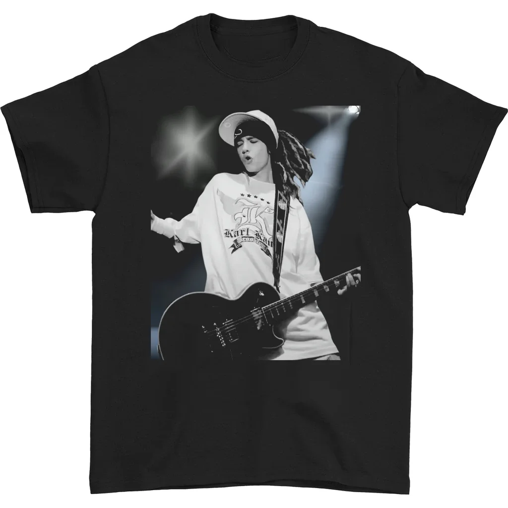 Tom Kaulitz Tokio Hotel Band T-shirt Black Cotton Tee all sizes S-5XL 1F691