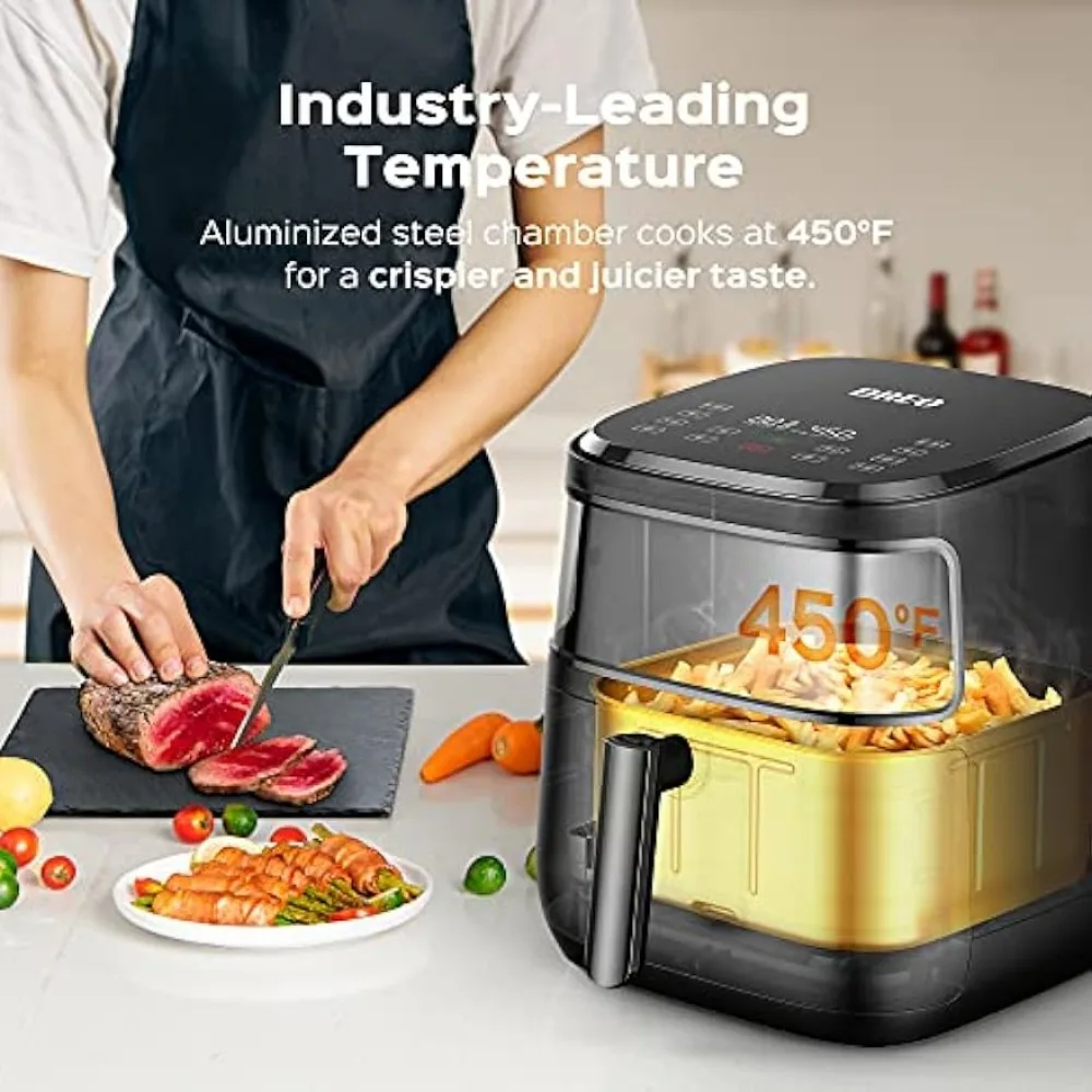 Dreo Air Fryer Pro Max, 6.8QT, 11-in-1 Digital Air Fryer Oven Cooker with Visible Window, 100 Recipes 3