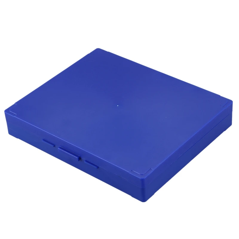 5X Royal Blue Plastic Rectangle Hold 100 Microslide Slide Microscope Box