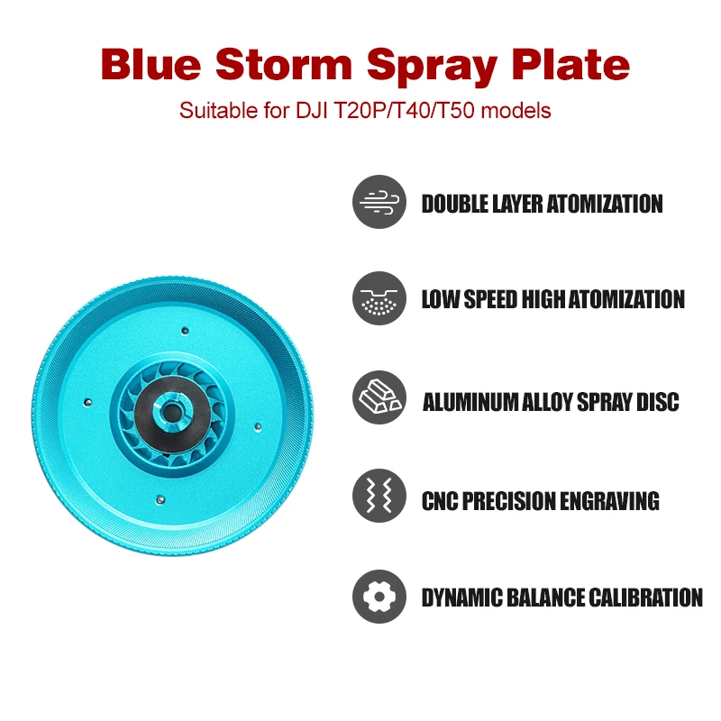 Copy New Aluminum CNC Drone Centrifugal Spray Disk For Agras DJI T25/T40/T50 Spray Disc Agricultural Drone Accessories Parts drone propeller,drone propellers,drone propeller blades,propeller replacement parts,drone arm accessories