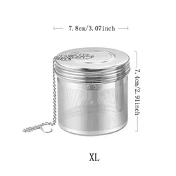 Elegant Stainless Steel Tea and Spice Strainer - Reusable Mesh Filter (XL)