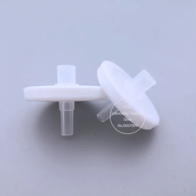 PES Polyethersulfone Needle Type Syringe Membrane Filter 10pcs Diameter 25mm 0.02&mu;m for Virus Filtration 20nm
