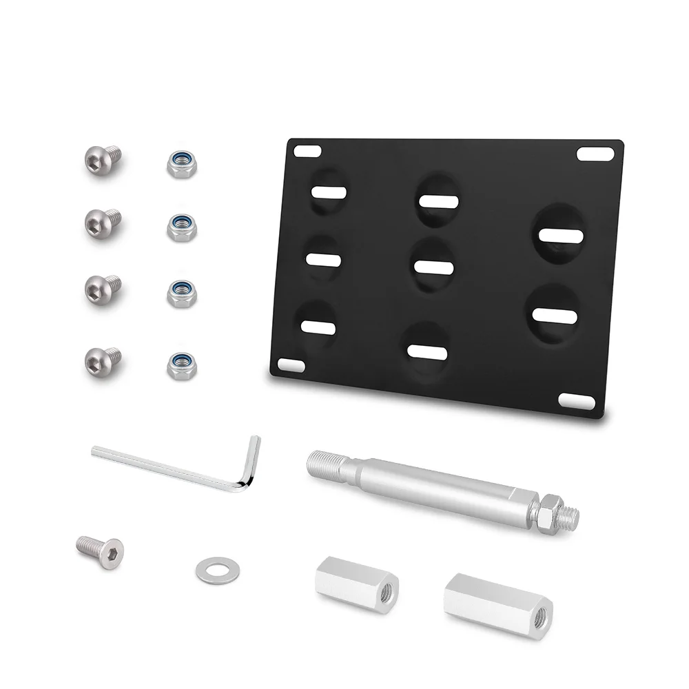Bumper Tow Hook License Plate Mount Bracket Holder For Scion FRS Subara Brz Wrx Bumper Tow Hook License Plate Mount Bracket Holder For Scion FRS Subara Brz Wrx