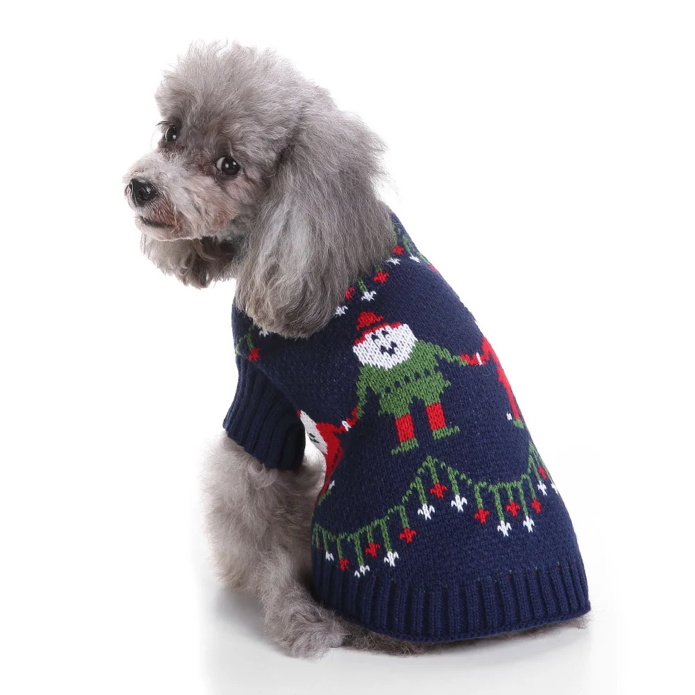Striped Knitted Dog Sweater 5