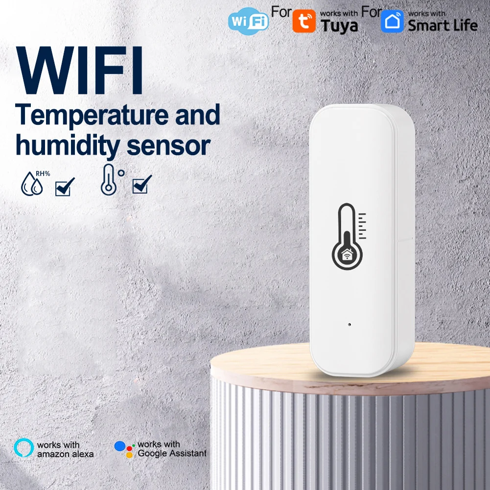 

Умный беспроводной гигрометр-термометр с Wi-Fi для Tuya