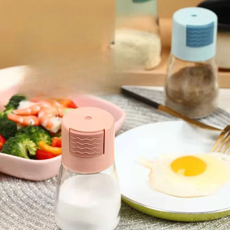 Quantitative Seasoning Tank, Controlled Salt Bottle, Seasoning Box, Kitchen Container, Salt Dispenser Spice Rack