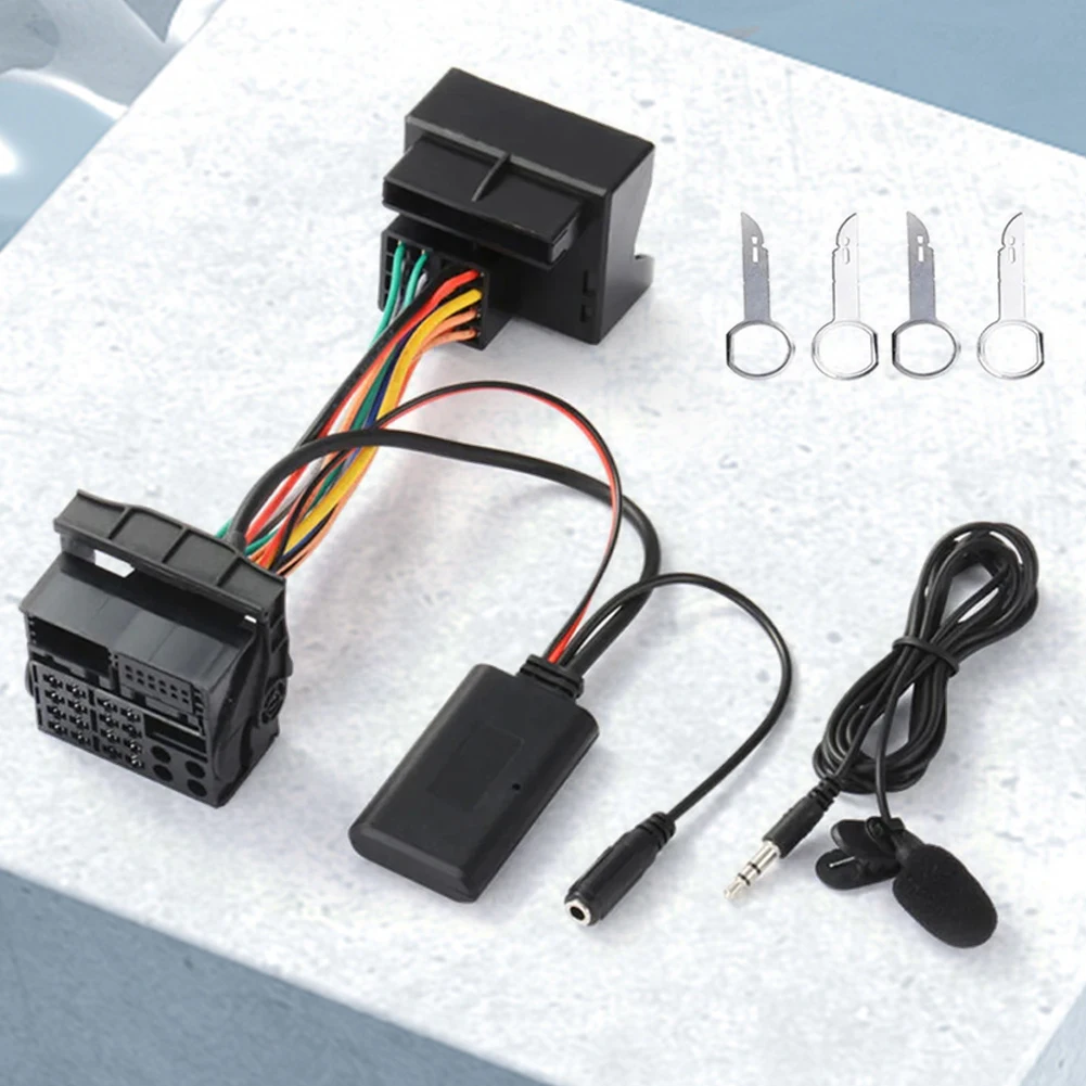 Microphone Handsfree Wiring Hands-Free Call BT Audio AUX-IN Cable Bluetooth-Compatible Music Adapter for Ford Fusion 2005-2012