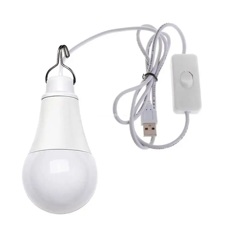 USB LED 전구 휴대용 캠핑 라이트 미니 전구 5W 독서 등 Dropship