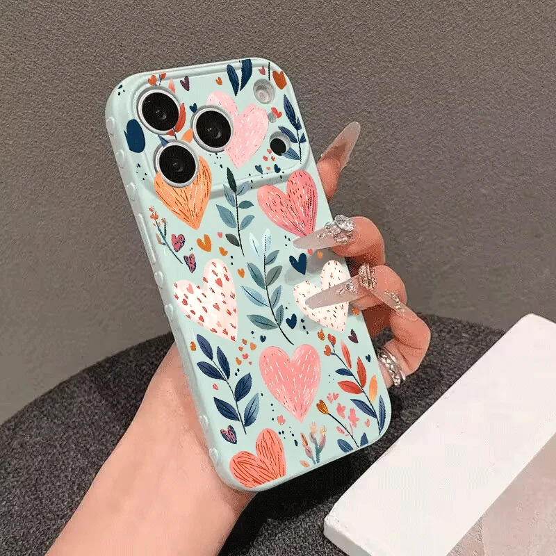 Heart-Shaped Cute Love Silicone Phone Case