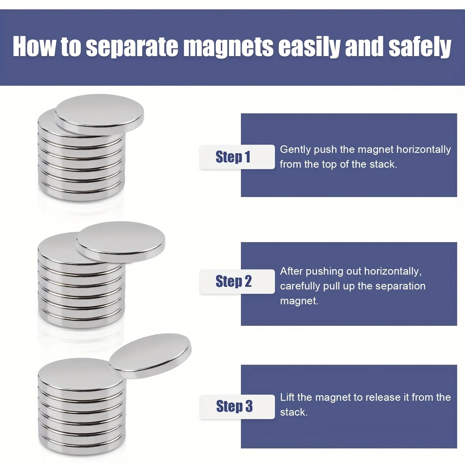 Compact Neodymium Rare Earth Magnets - Versatile for Office, Home, and Hanging Solutions