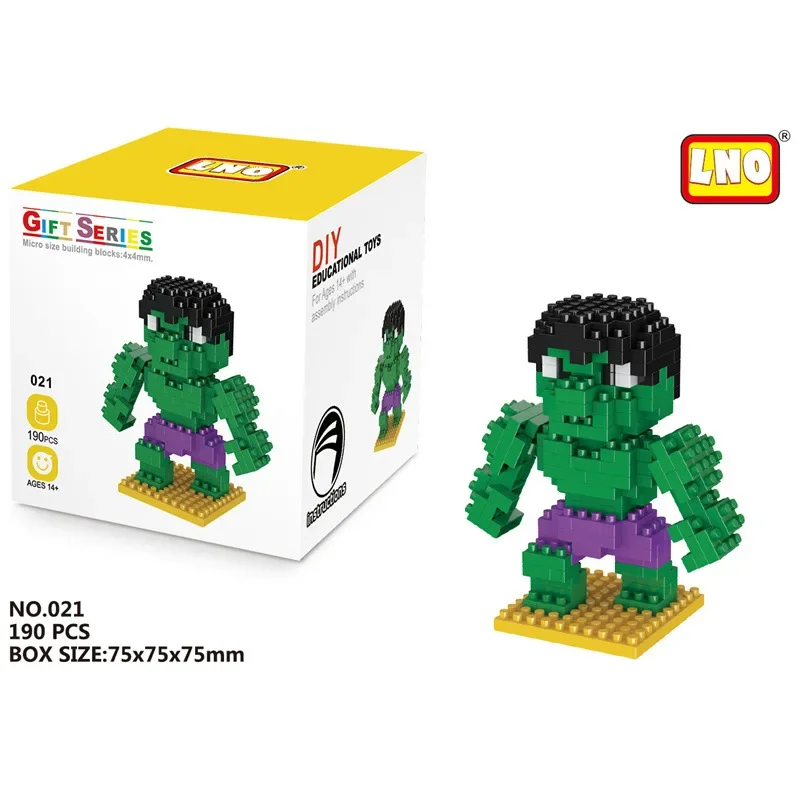 Disney Building Blocks Toy DIY Building Blocks Avengers Micro Diamond Small Particles Assembled Iron Man Spider building blocks