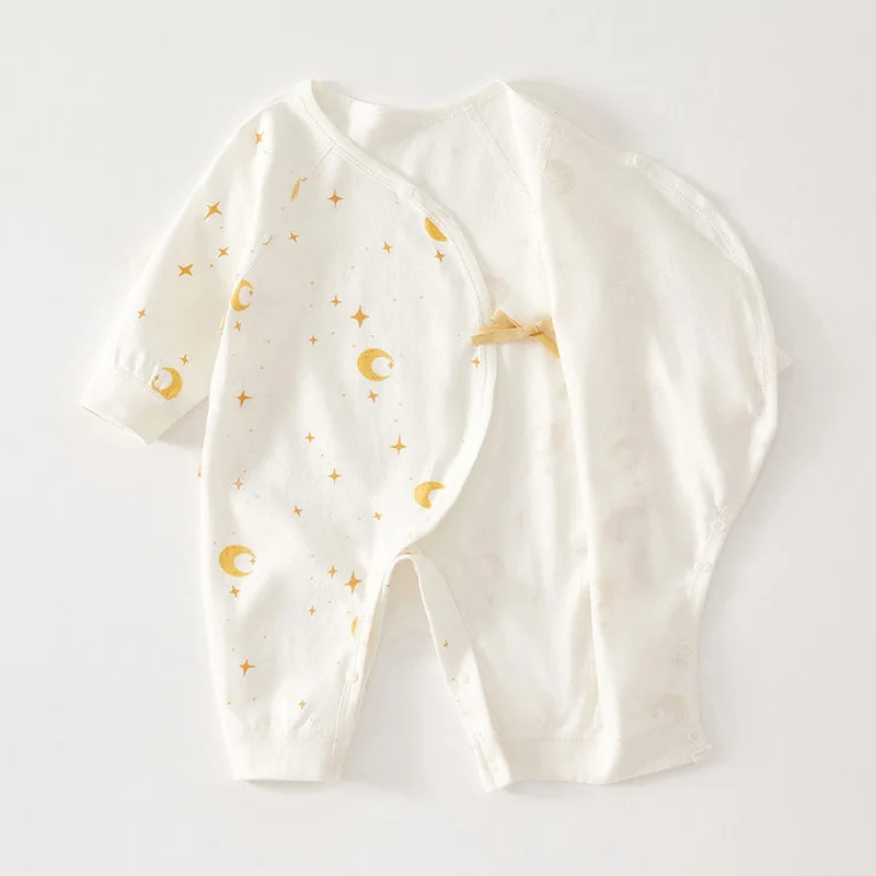 Print Baby Romper Infant Long Sleeved Bodysuit Clothes Soft Pure Cotton Newborn Jumpsuit Boys Girls Kids Onesie Pajamas Outfits 2