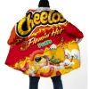 Funny Food Snack Cheetos All Over 3D Printed Thick Warm Overcoat Coat Hooded Cloak for Men Windproof Fleece Unisex Casual-3 4