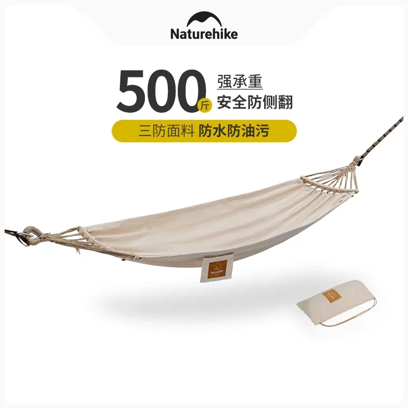 

Naturehike Outdoor Anti-rollover single canvas Canvas Hammock outdoor camping swing adult portable hanging chair 250KG Load