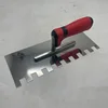 Square Notch Trowel Premium Stainless Steel Soft Grip Handle Masonry Tile Concrete Tool Notch 15x17mm Perfect Tool For Cement 3