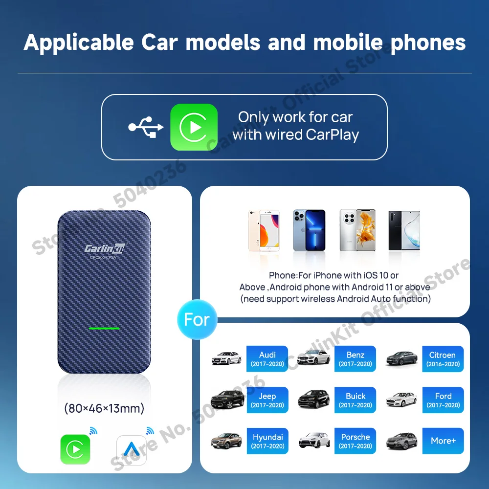 2-in-1 CarlinKit CP2A ̴ ȵ̵ ڵ  ī÷ ,  ī÷ ڵ ,  ī÷ ȵ̵ ڵ 