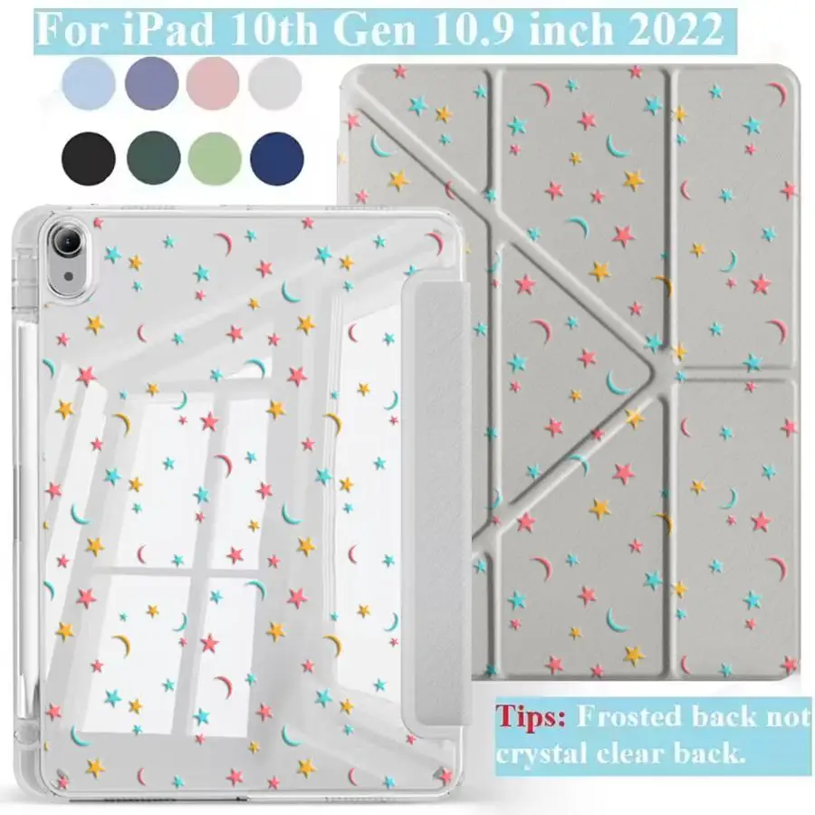 Pastel Y-Fold Tablet Case with Holder and Cover