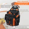 MELOTOUGH Electrician's Tool Bag with Shoulder Strap Professional 15 Compartment Tool Bag Quick Load Tool Bag 2
