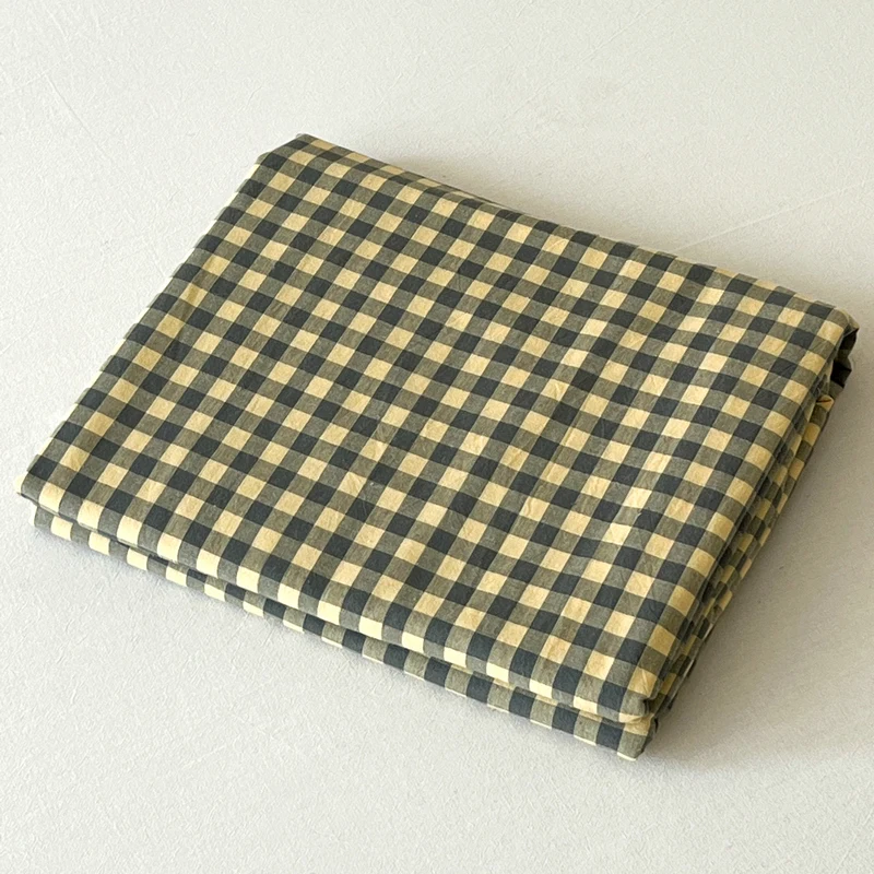 

Single bed sheet, cotton yarn-dyed, washed cotton, student dormitory, single bed, quilt, three-piece set, single pillowcase