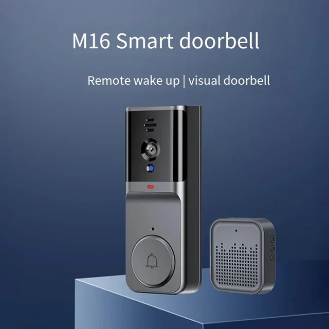 1pcs M16 Smart Video Doorbell With Remote Control And Remote Wake-up Function Home Apartment Security Protection Camera Doorbell 2