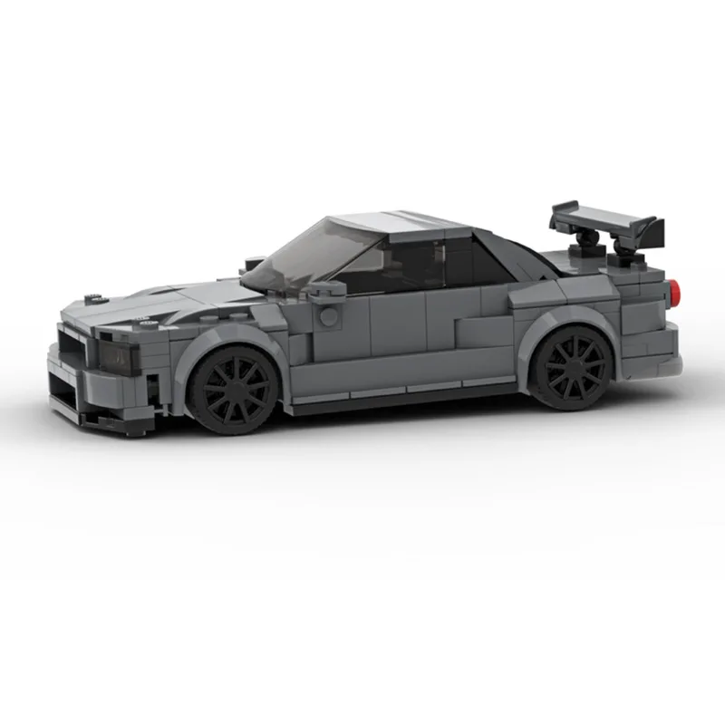 

Модель автомобиля Moc GT-R, спортивный автомобиль, кирпич, детская игрушка, подарок на Рождество