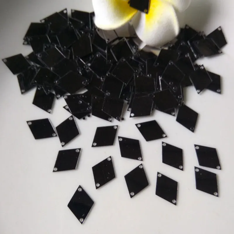 16mm Pailletten lose Raute Doppel loch Pailletten Pailletten Glitzer Nähen Nail Art Handwerk Pailletten Hochzeits dekoration Pailletten 10g/20g – Detail 2
