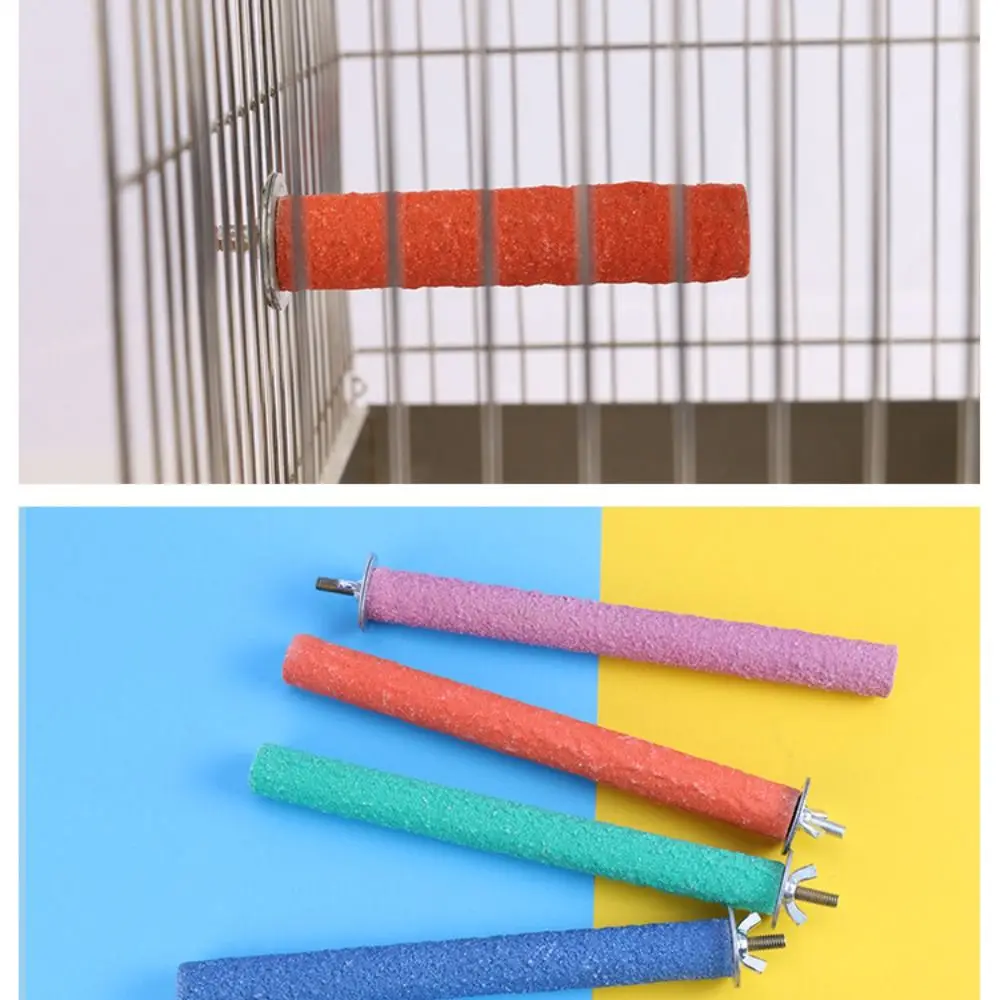 Bird Claw Beak Grinding Bar Standing Stick Parrot Station Pole Birds Supplies parrot toy bird toy bird cage accessories bird perch stand