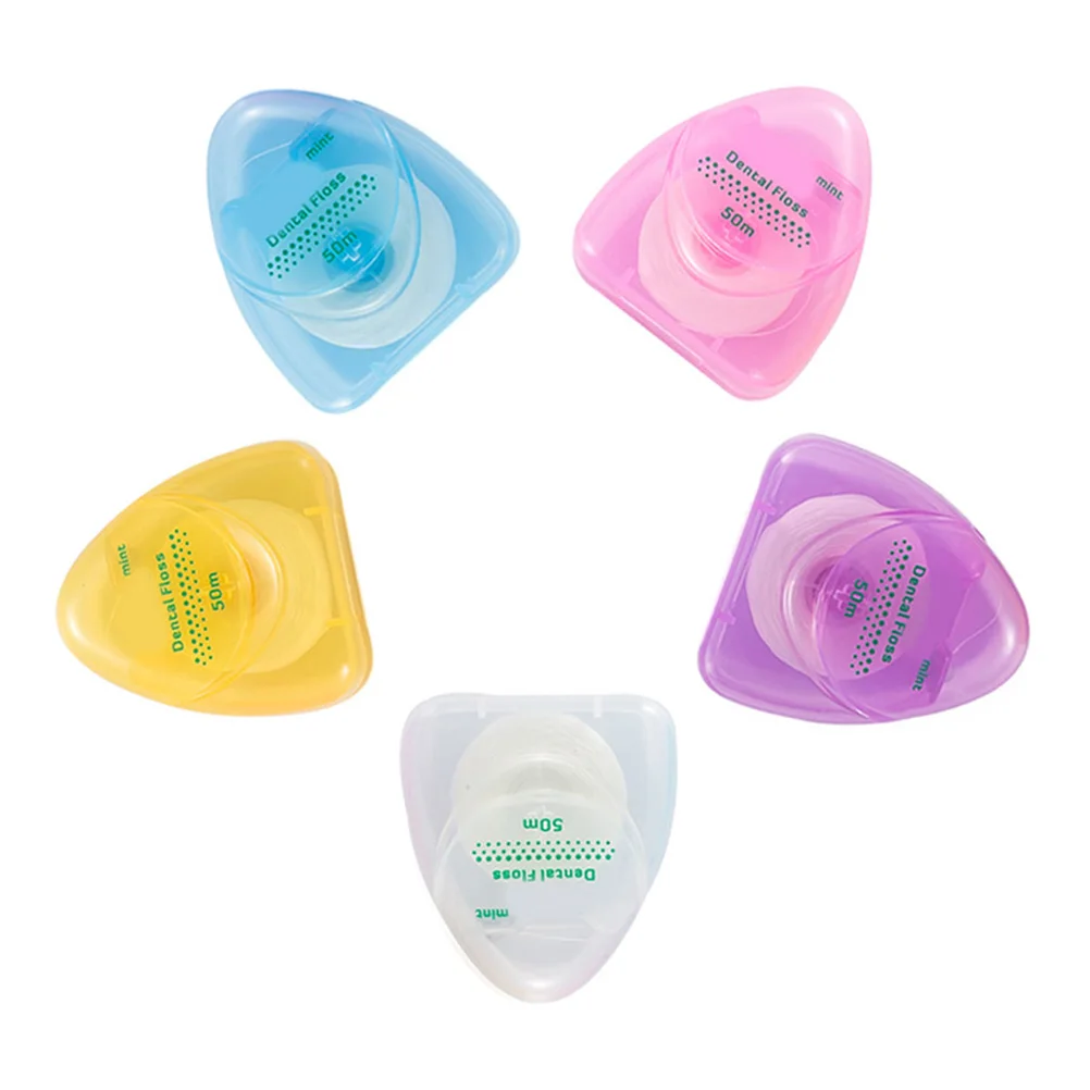 50m Micro Wax Peppermint flavor Dental Flosser Interdental Brush Teeth Stick Toothpicks Floss Pick Oral Care Hygiene Clean Wire