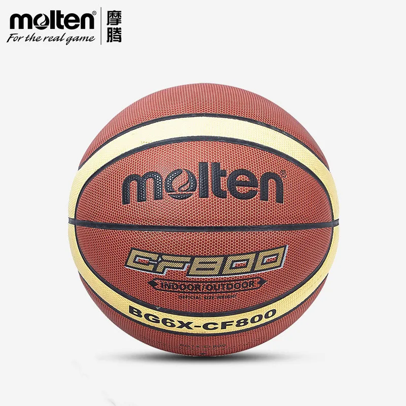 Molten Basketball BG4/5/6/7X CF800 Standard Size Official Certification Competition PU Leather Ball Men's Women baloncesto Train