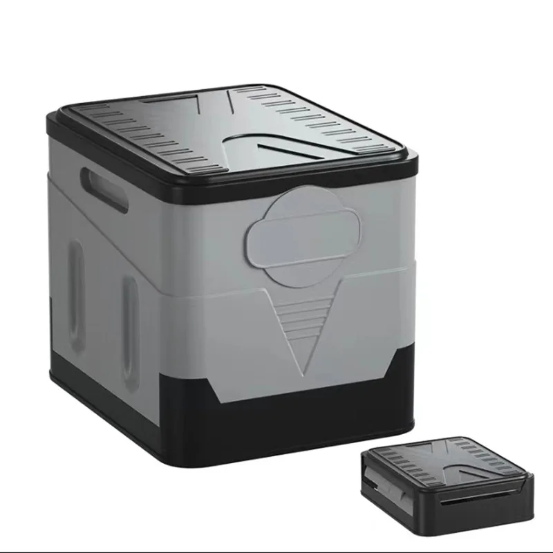 Portable Folding Toilet for Camping Outdoor Potty for Adults Cover Design Seat Toilet Car Picnic Car Organizer and Storage