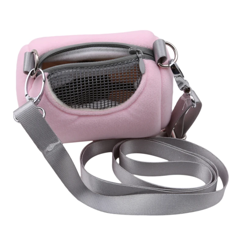 Hamster Carrier Bags Cross Body Cylinder Design Pet Cage Travel Portable