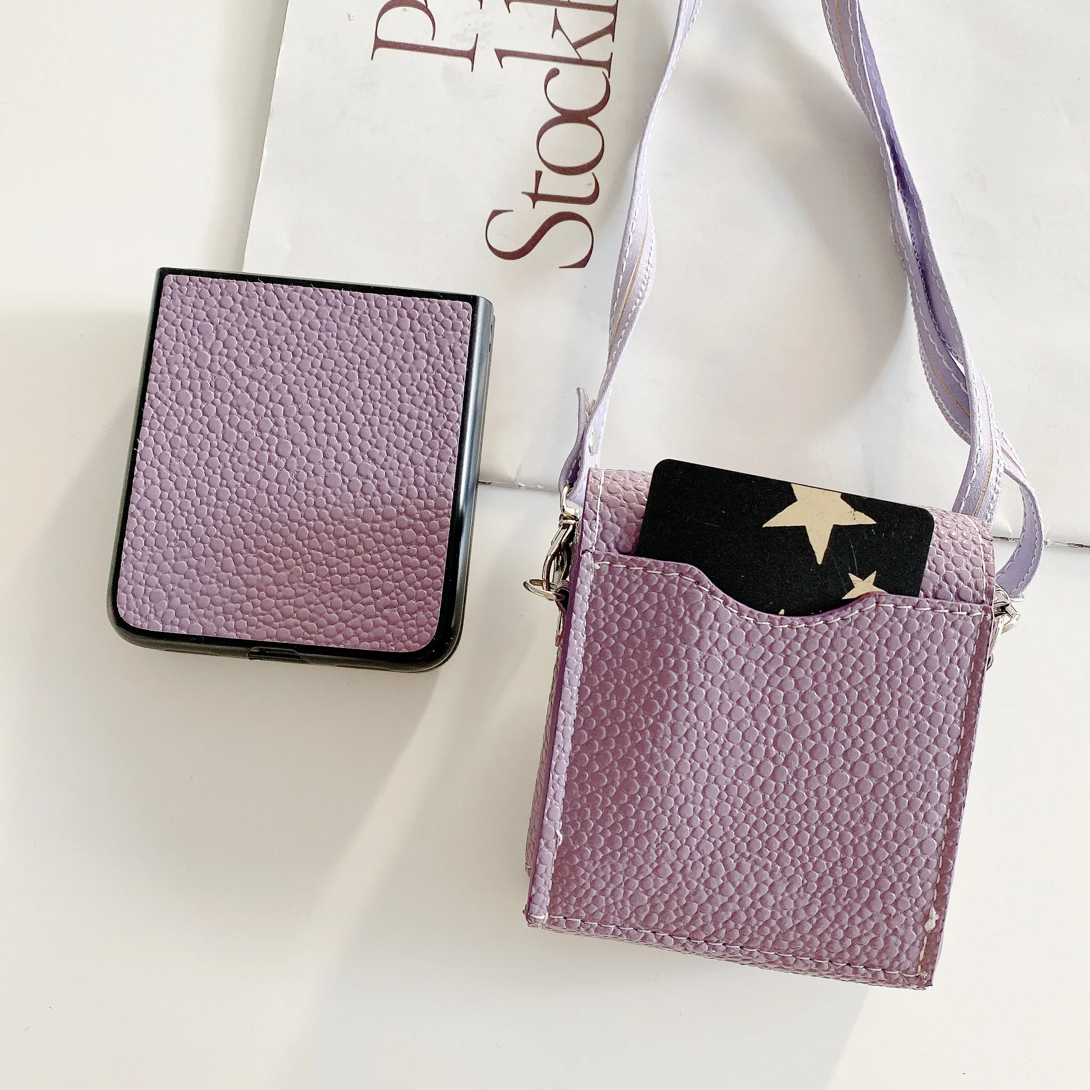 2 In 1 Crossbody Bag Phone Case for Samsung Galaxy Z Flip 5 3 4