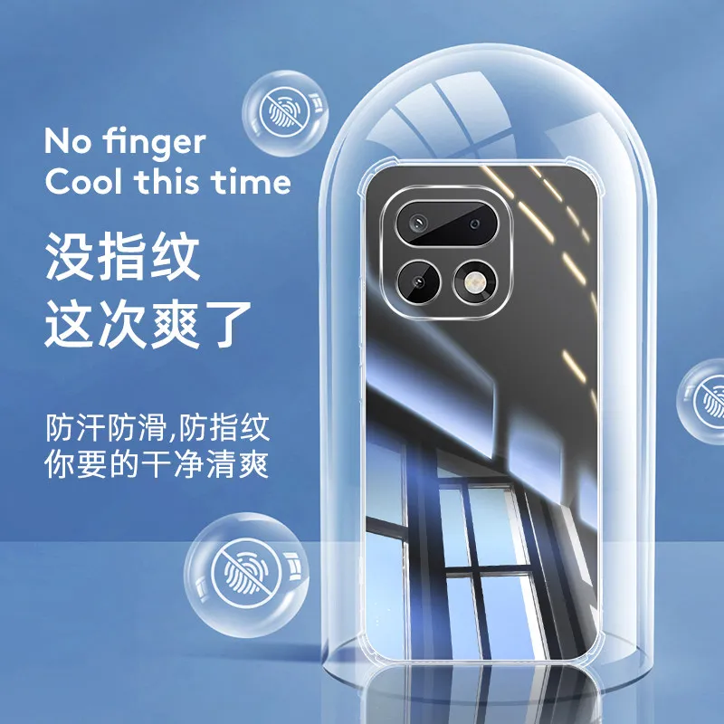 Transparent Shockproof Airbag Silicone Phone Case with TPU Bumper