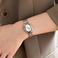 Petit cadran ovale montre verte Simple en acier inoxydable dames montres marque femmes de luxe cadeau montre à Quartz livraison directe 4