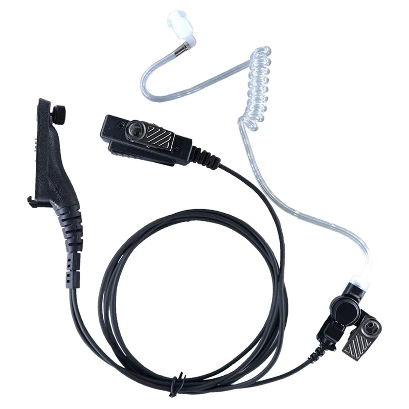 Tubo Acústico de Duas Vias Auricular com Microfone para Motorola Apx6000 Apx4000 Apx7000