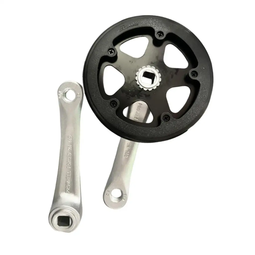 Kids Bike Crankset Crank Set 32T Parts Components Lightweight Bicycle Square Taper Crankset for Biking Outdoor Sports Riding