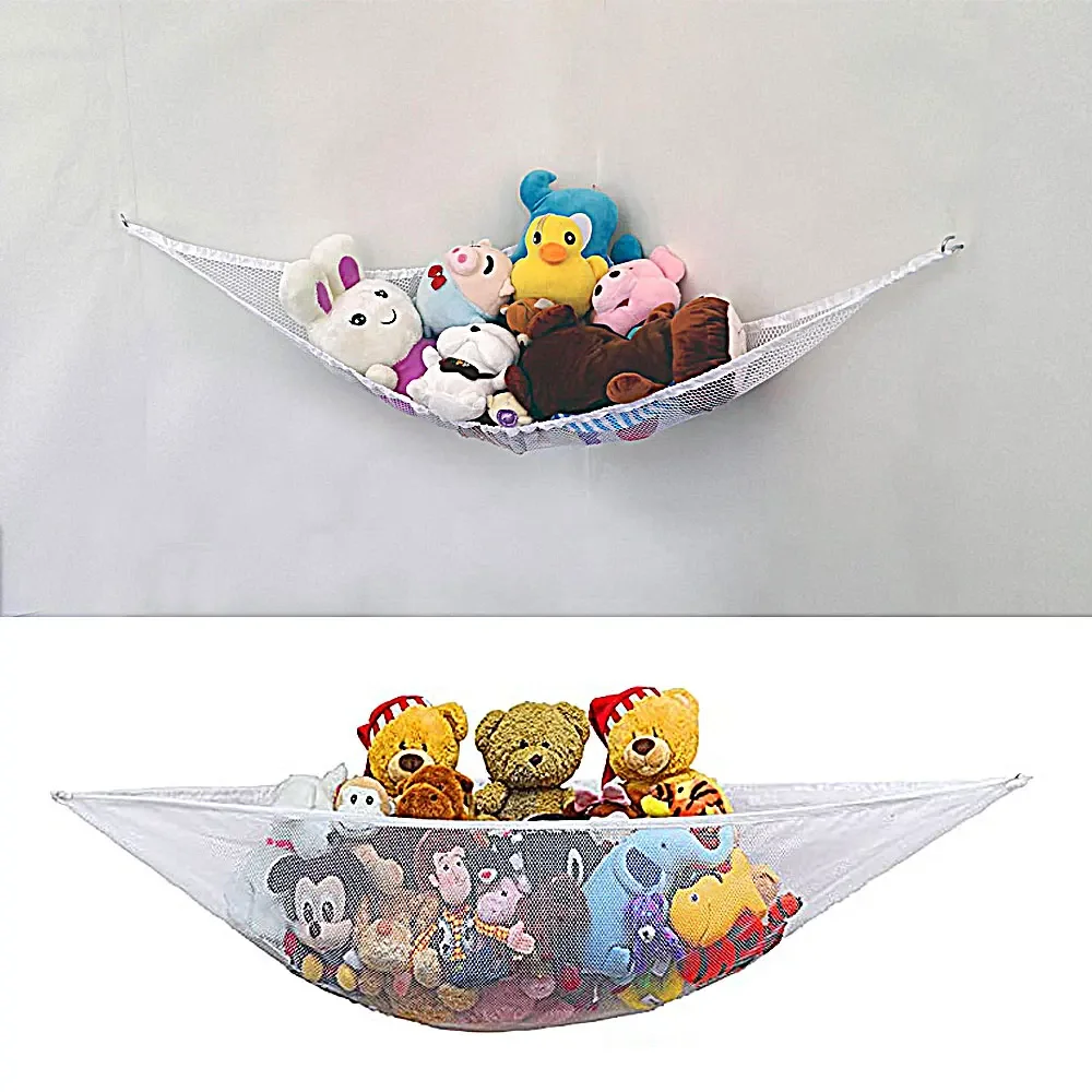 Large Toy Hammock Mesh Kids Bedroom Storage Nursery Teddy Bear Net Child Organizer Stuffed Towels Tidy Soft Storage Organizer 3