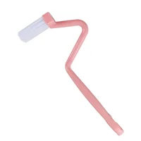 Toilet Cleaning Brush S Shape Portable Wc Scrubber Curved Side Bending Handle Corner 4