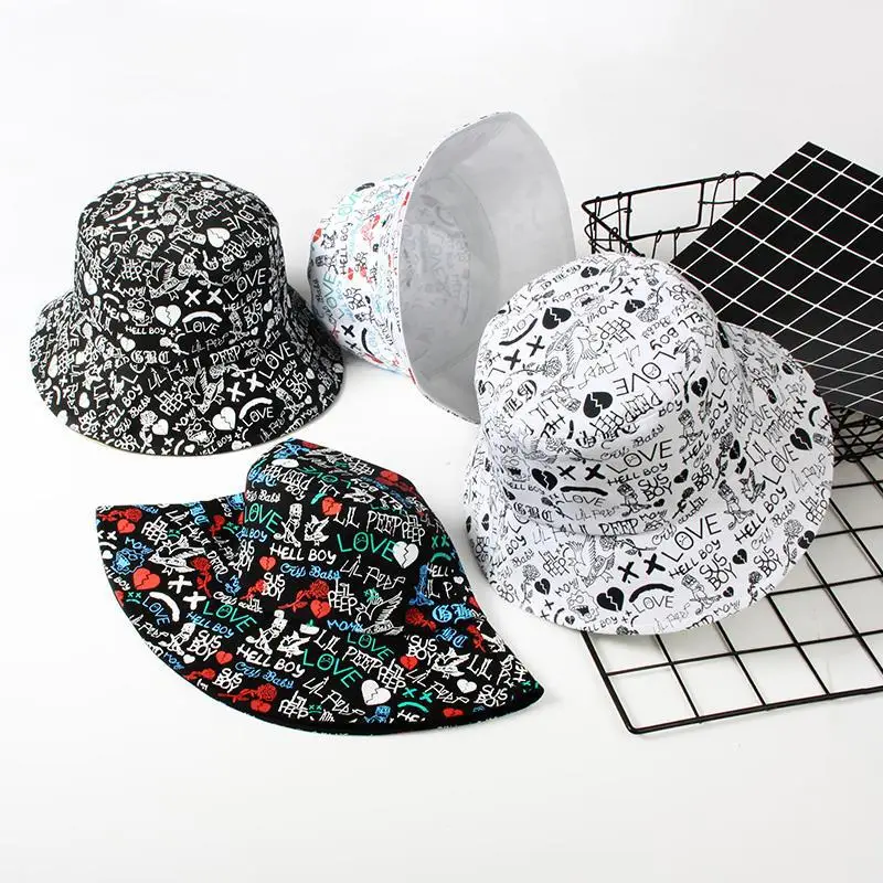 

2022 New Double-sided Wear Fishing Hat Fisherman Cap for Boys/Girls Bob Femme Gorro Summer Bucket Hats Women Men's Panama Hat