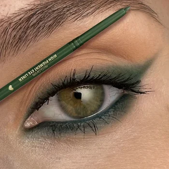 White Waterproof Eyeliner Gel Pencil Green Brown Lying Silkworm Pen Soft High Pigment Matte Eyeliner Lasting Shiny Eye Makeup