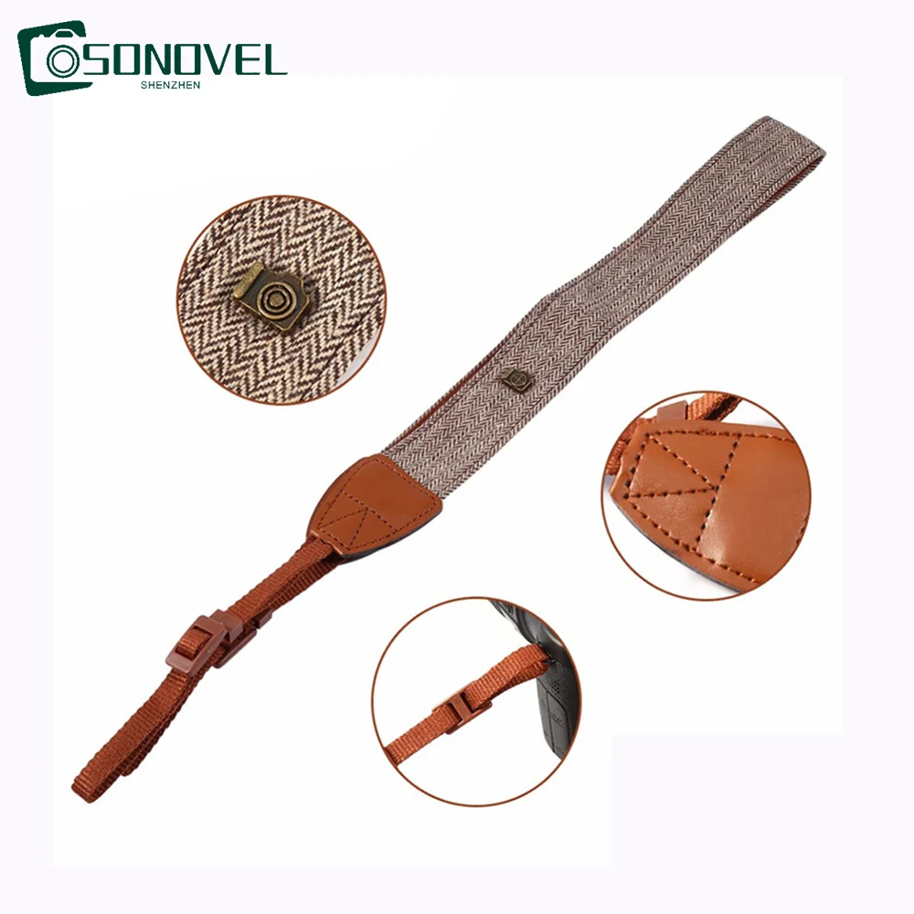 100% Cotone Fotocamera Tracolla Tracolla Breve Cintura Universale Pura Per Canon Eos 1300D 3000D 4000D 1500D 760D 750D 800D 77D 850D