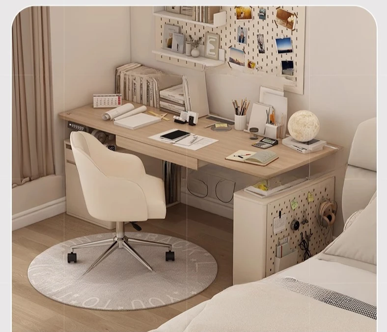 Customized intelligent electric lifting table home office learning, desk hole board desktop e-sports computer desk