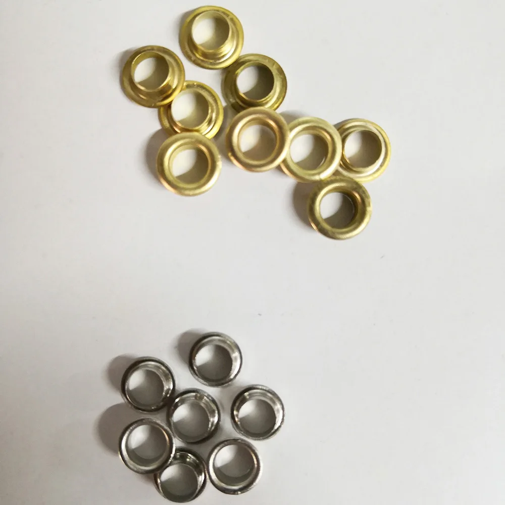 Price Silver 20000pcs Chicken Eyelets 5.5mm Grommets / Buttonholes / Rings Buttons for Banners/Tarpaulin/Cloth