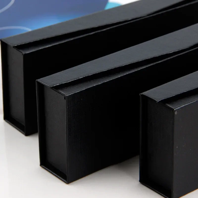 1pc Rectangular Clamshell Gift Pen Box Fashion Upscale Business Office Storage Organizer Supplies Pencil Cases